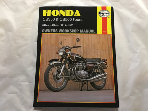 Haynes manual Honda CB350 & CB 500 fours
