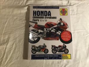 Haynes verkstedsmanual. CBR900RR Fireblade. 92-99 