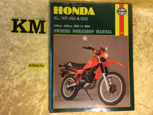 Haynes manual XL250/500